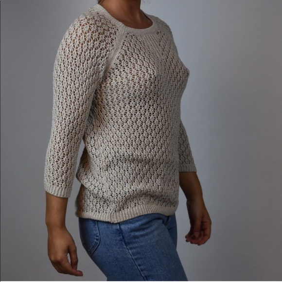 Knitted beige sweater - Picture 4 of 4